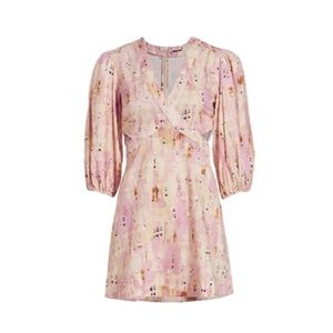 Alexis Linea Cut-Out Pink Mini Dress Size Medium M